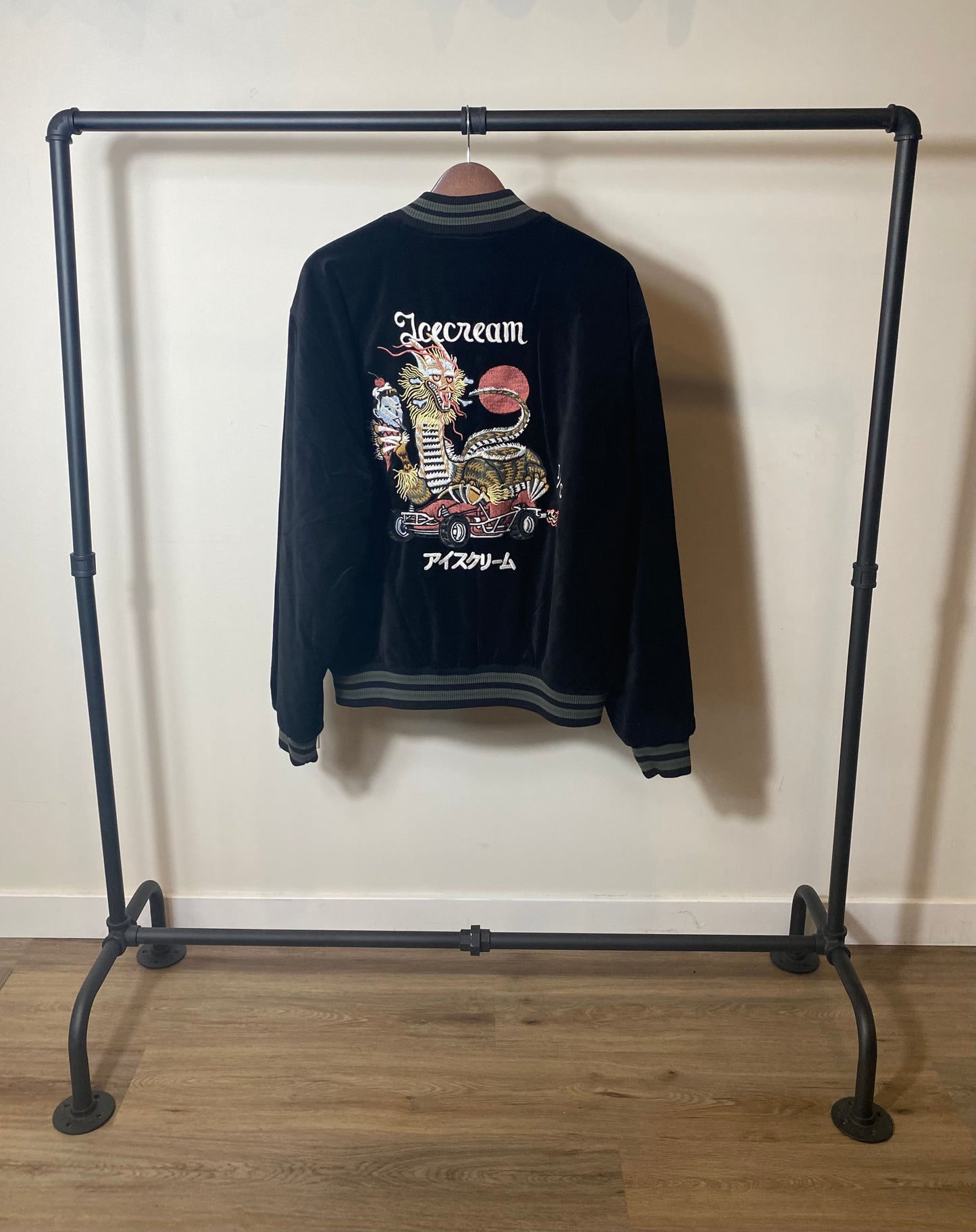 ICE CREAM DOLLARS JACKET BLACK BILLIONAIRE BOYS CLUB BBC SIZE XL