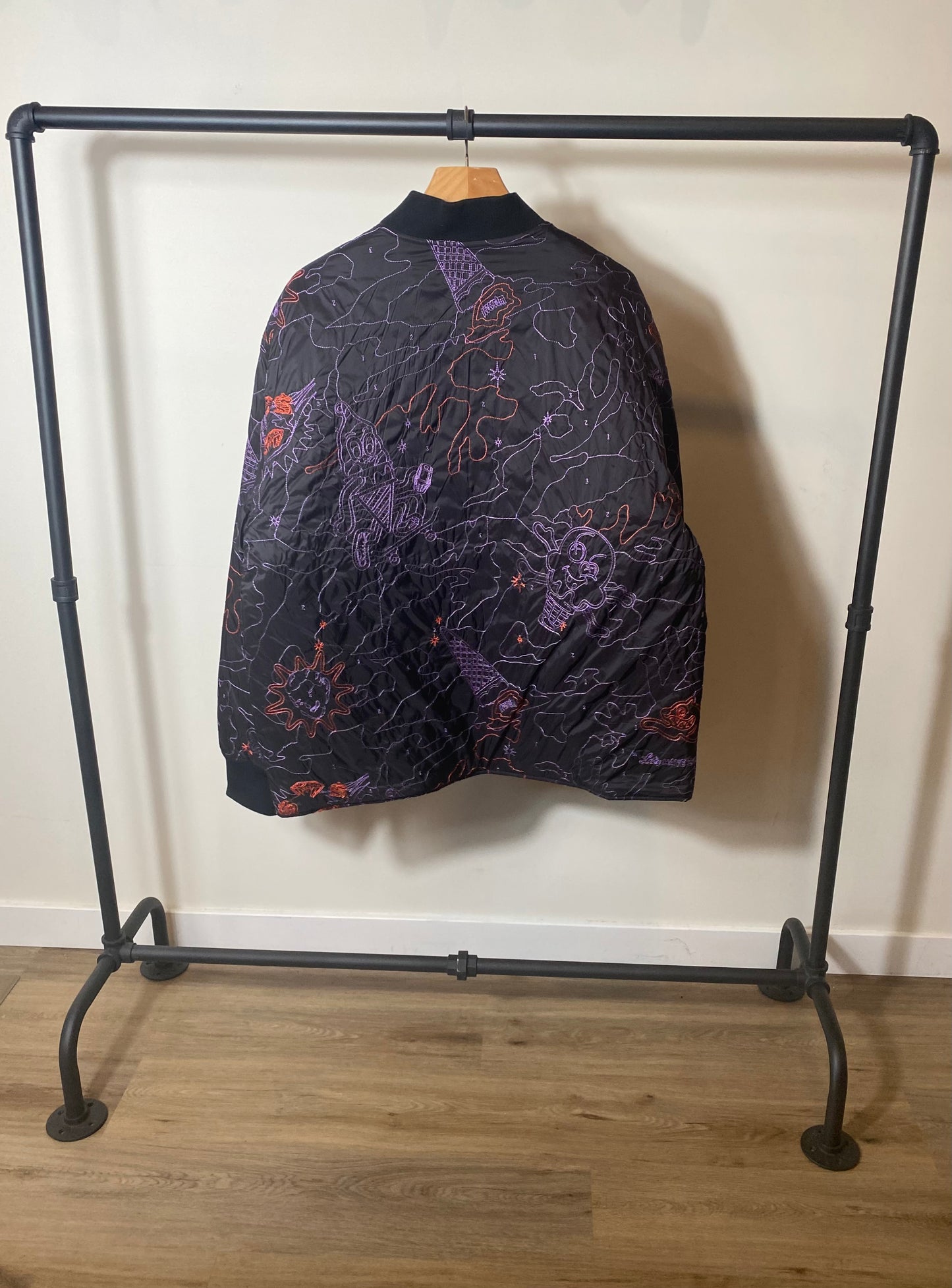 ICE CREAM VARSITY JACKET BLACK SIZE XXL