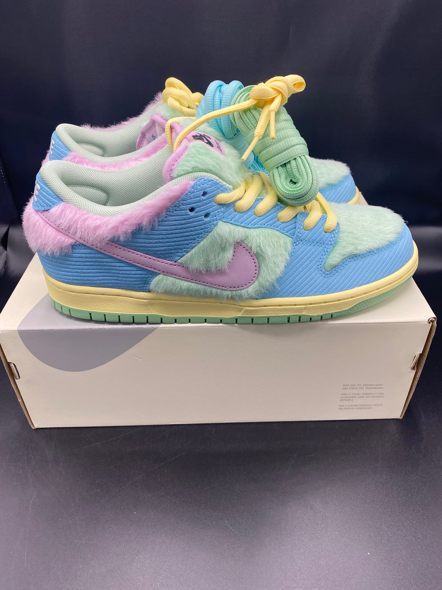 Nike SB Dunk Low Verdy Visty Blue Gaze/Artic Pink Size M 10.5 W 12