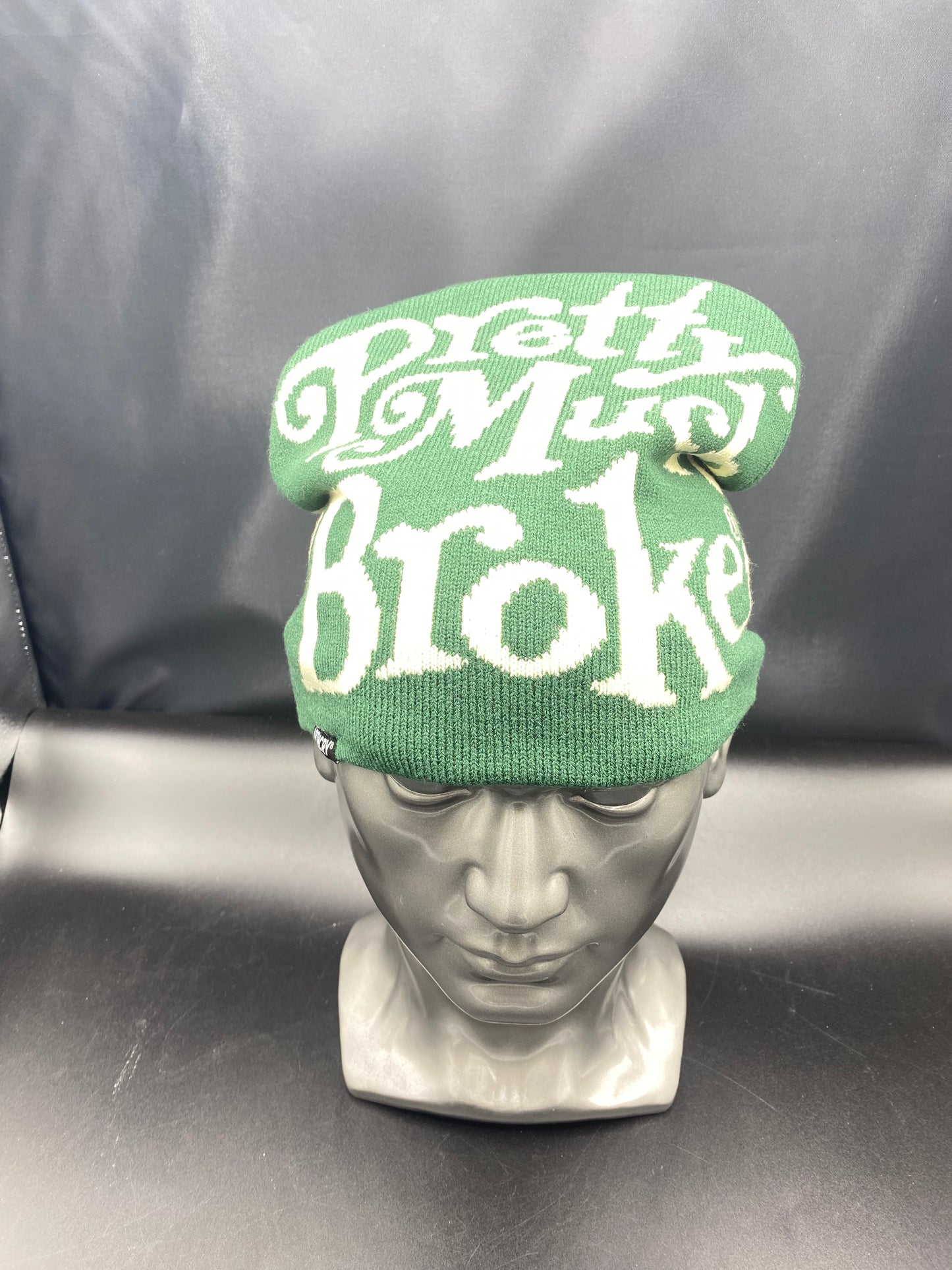 Pretty Much Broke Beanie Green/Cream