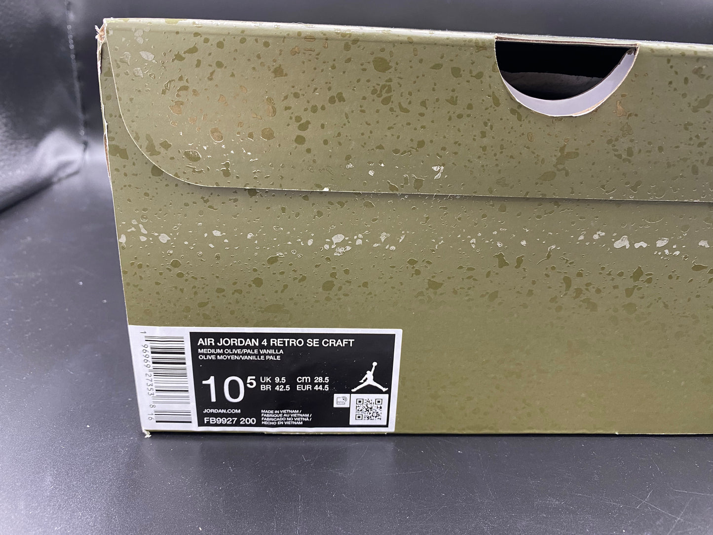 Air Jordan 4 Retro SE Craft "Olive" Size M 10.5 W 12