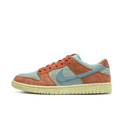 Nike SB Dunk Low Pro Premium Orange/Emerald Rise/Orange/Noise Aqua Size M 10 W 11.5