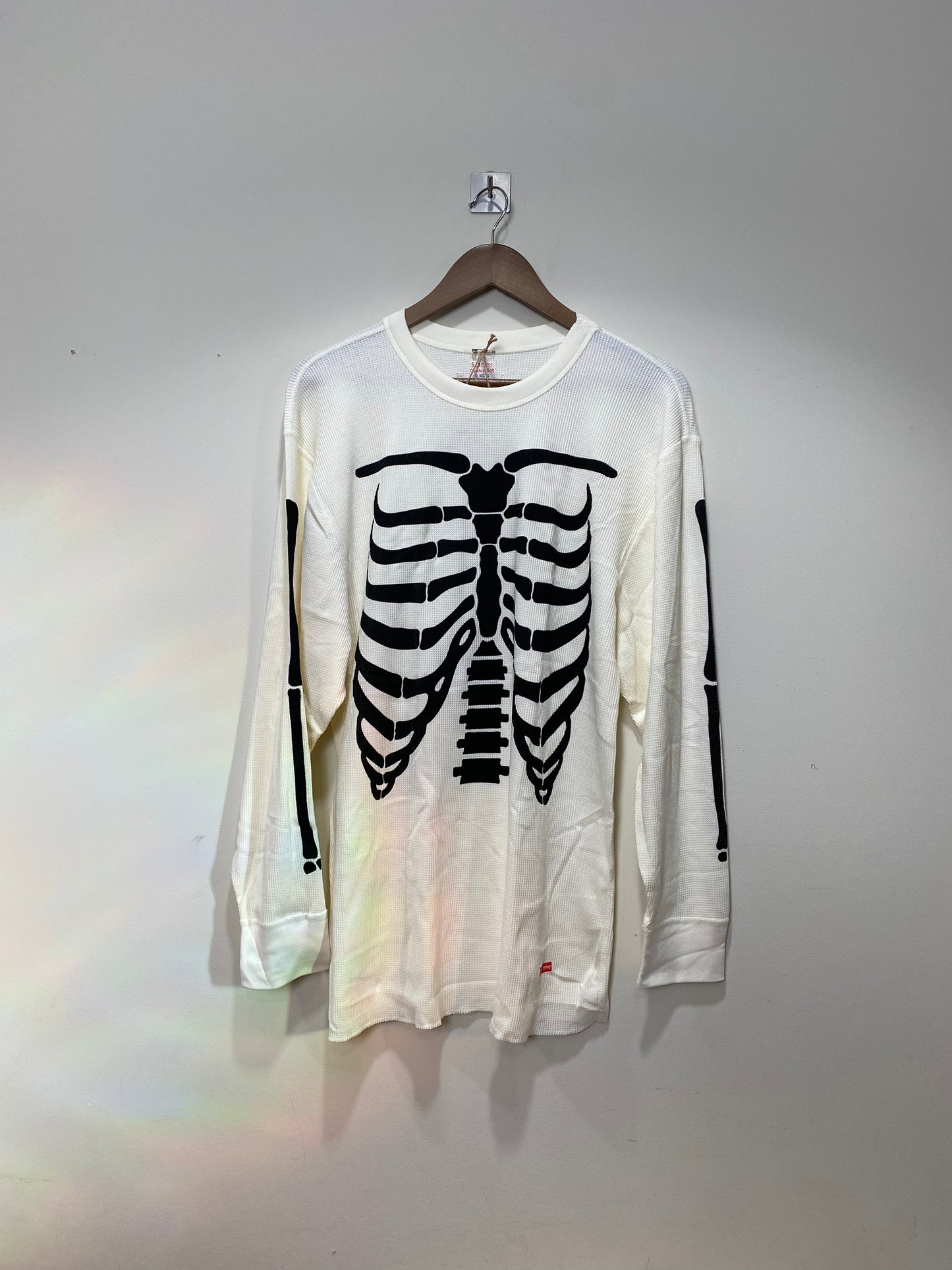 Supreme x Hanes Bones Thermal Crew White Size XL