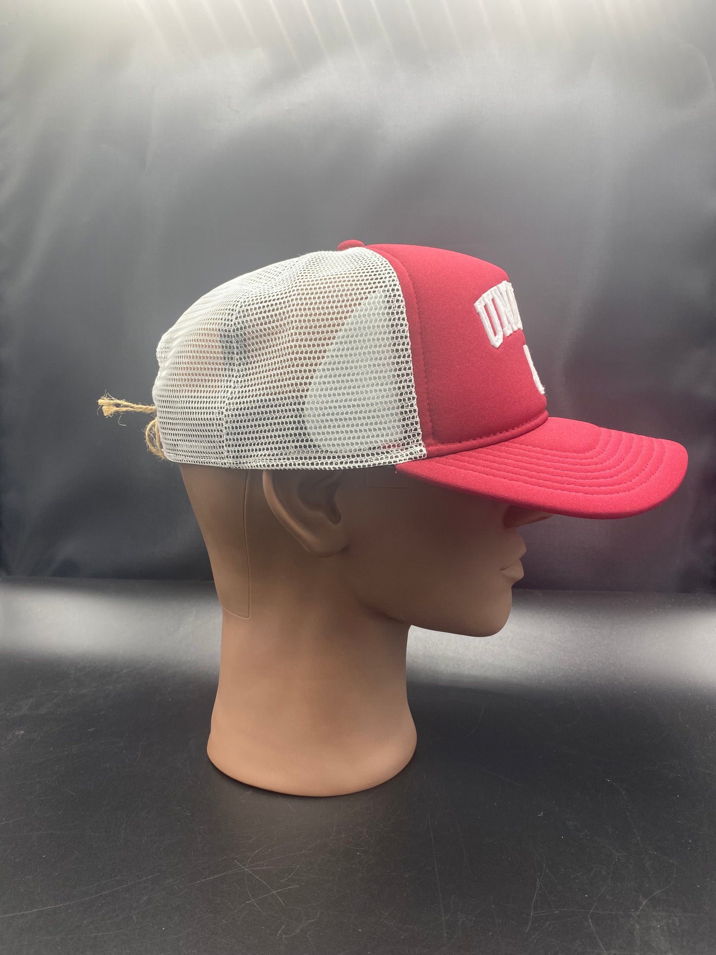 UNDFTD 6 Panel Trucker Hat Maroon Gray