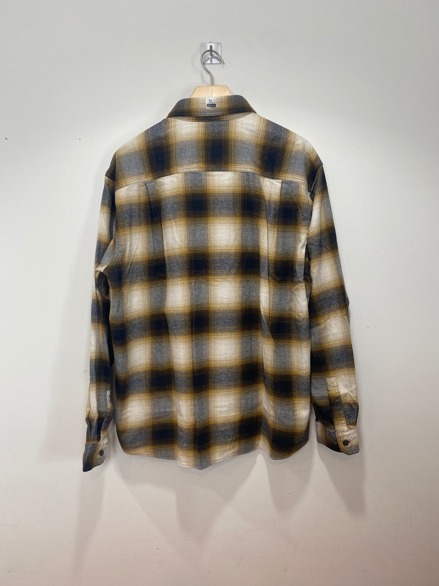 Uniqlo FLANNEL Yellow SHIRT CHECKED Size XL