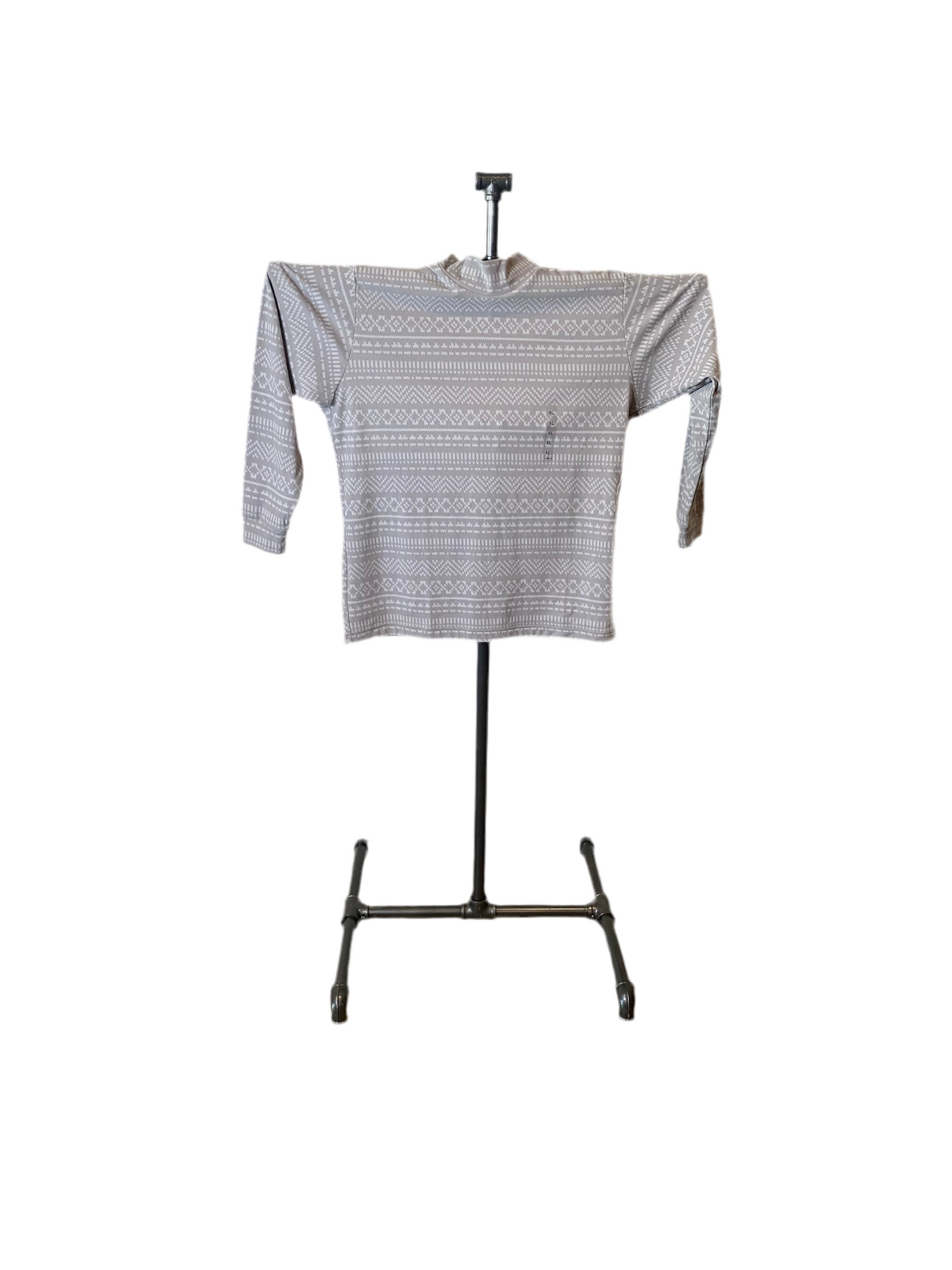 Uniqlo Smooth Fleece Printed Mock Neck Size XL