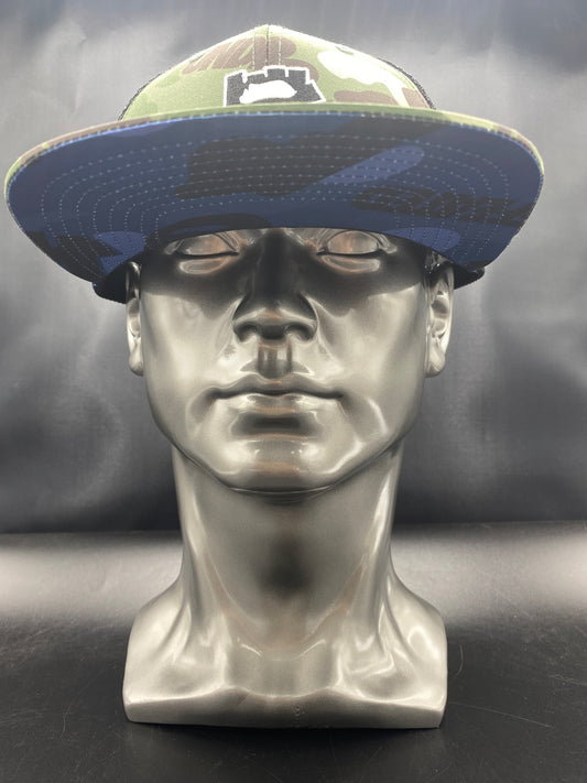 A Bathing Ape Undefeated With Pin Green Camo Snapback