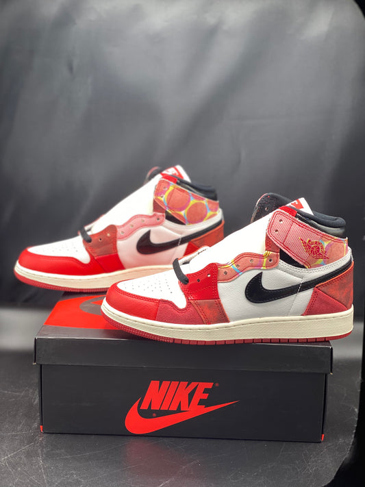 Air Jordan 1 High OG Spider Man Across the Spider Verse Size 7Y W 8.5