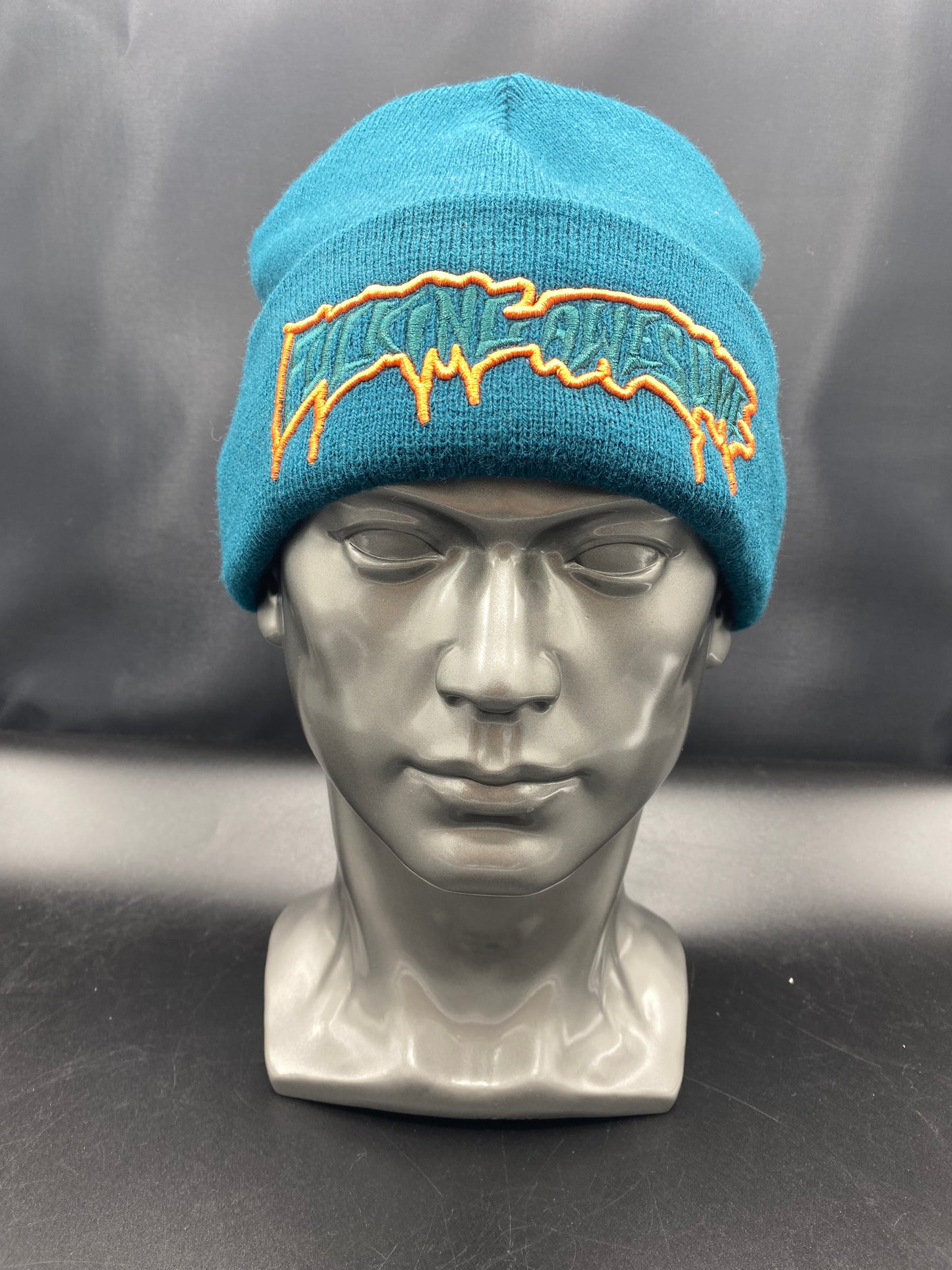 Fucking Awesome Beanie Green/Orange