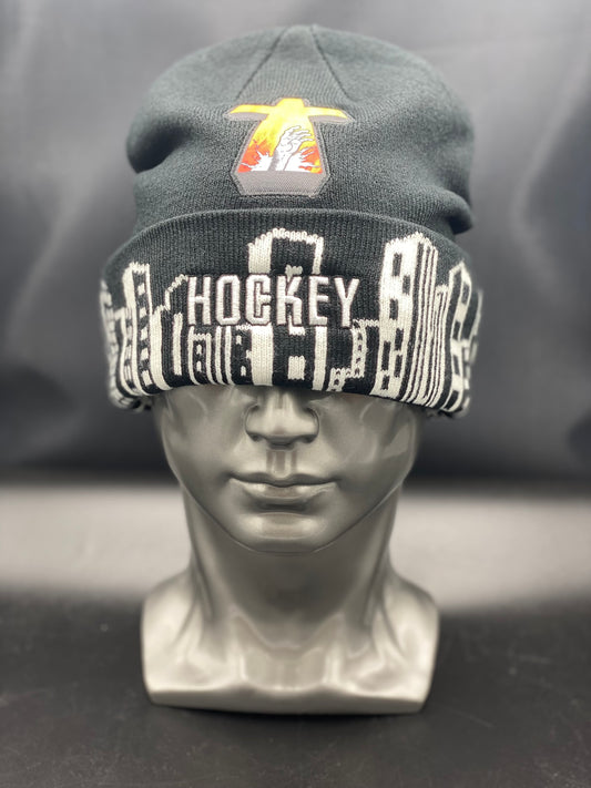 Hockey Drowning Beanie Fucking Awesome