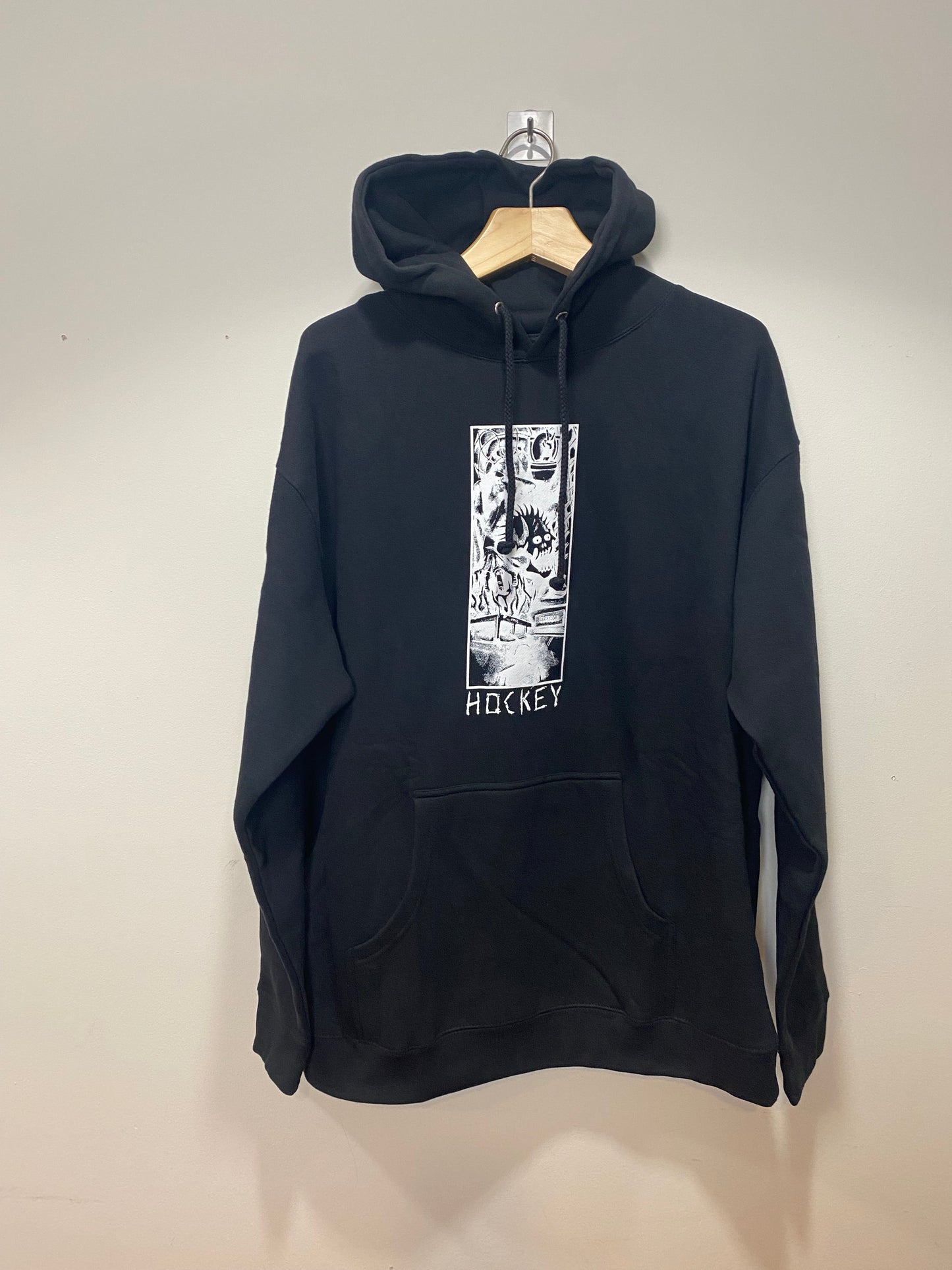 Hockey Eyes Without a Face Hoodie Fucking Awesome Size XL