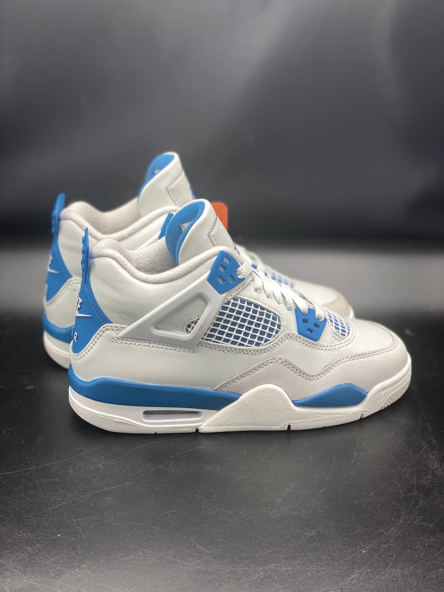 Air Jordan 4 Retro (GS) Off White/Military Blue Size 3.5 Y