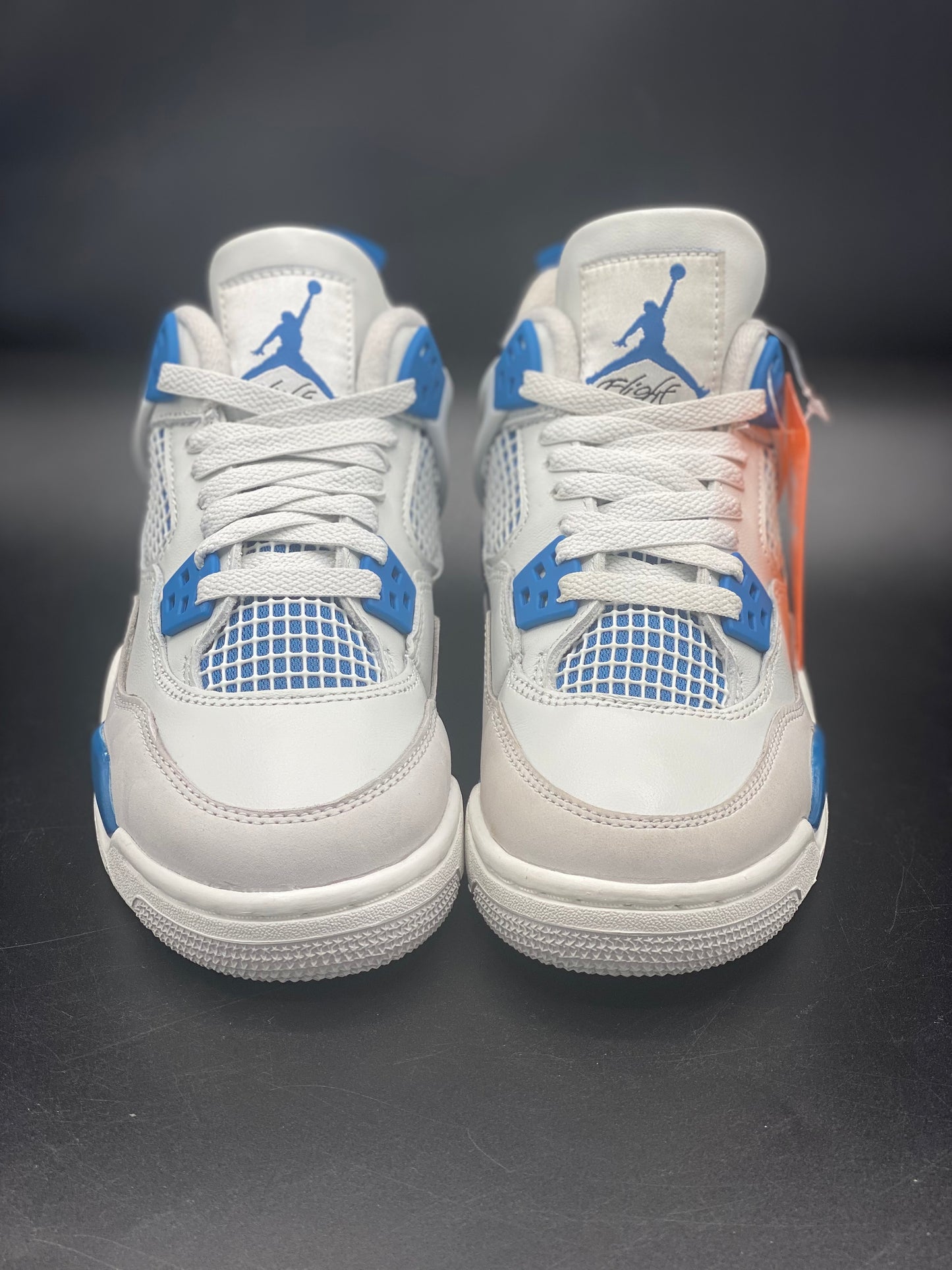 Air Jordan 4 Retro (GS) Off White/Military Blue Size 3.5 Y