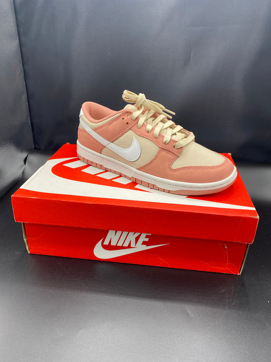 NIKE DUNK LOW RETRO PRM RED STARDUST/SUMMIT WHITE SIZE W 8 M 6.5