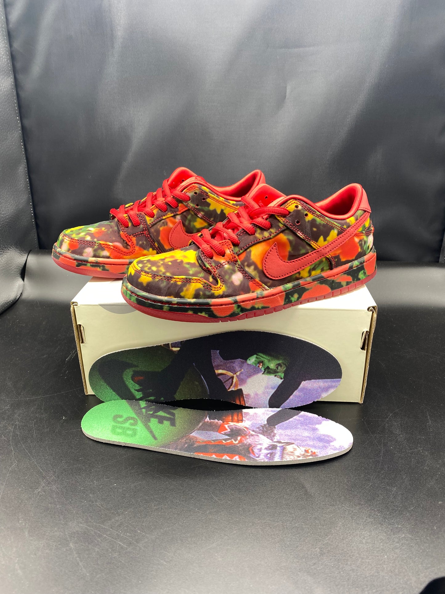 NIKE THE WIZARD OF OZ x Dunk Low Poppy Field Size 3 Y