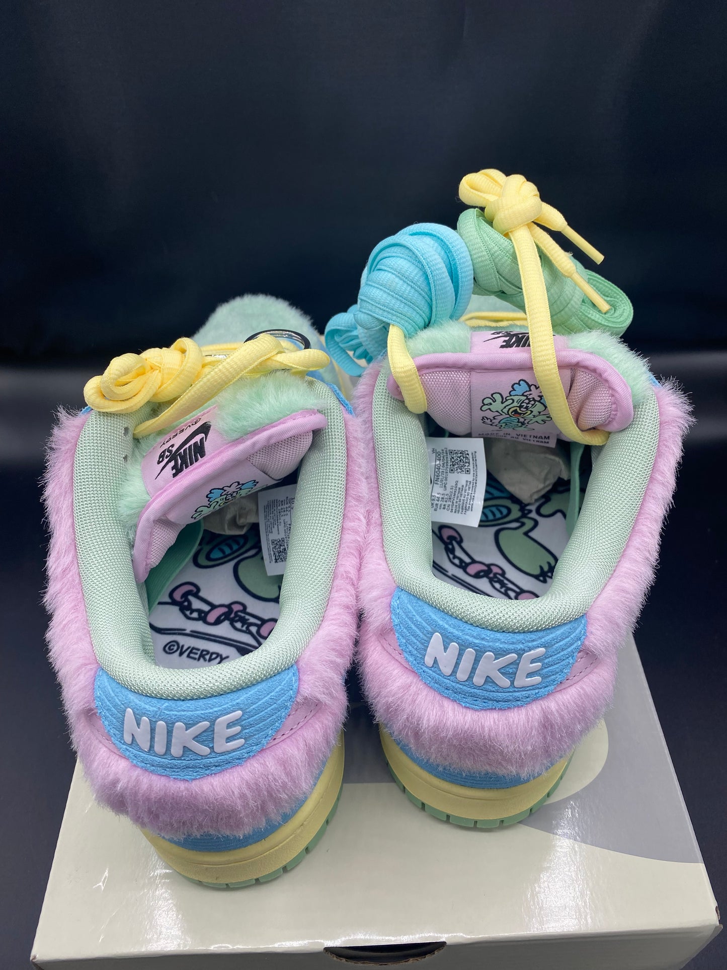 Nike SB Dunk Low Verdy Visty Blue Gaze/Artic Pink Size M 10.5 W 12