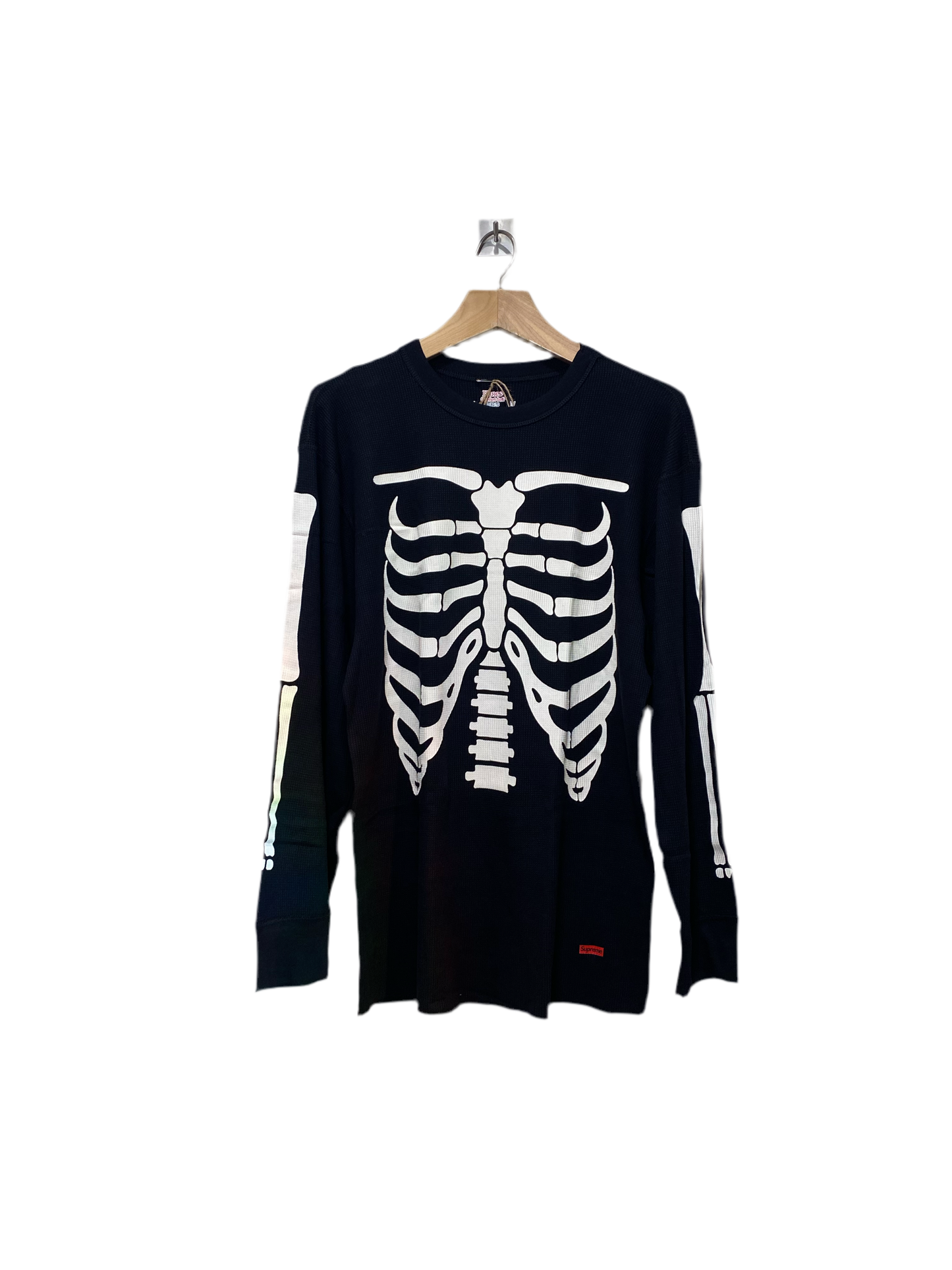 Supreme x Hanes Bones Thermal Crew Black Size XL