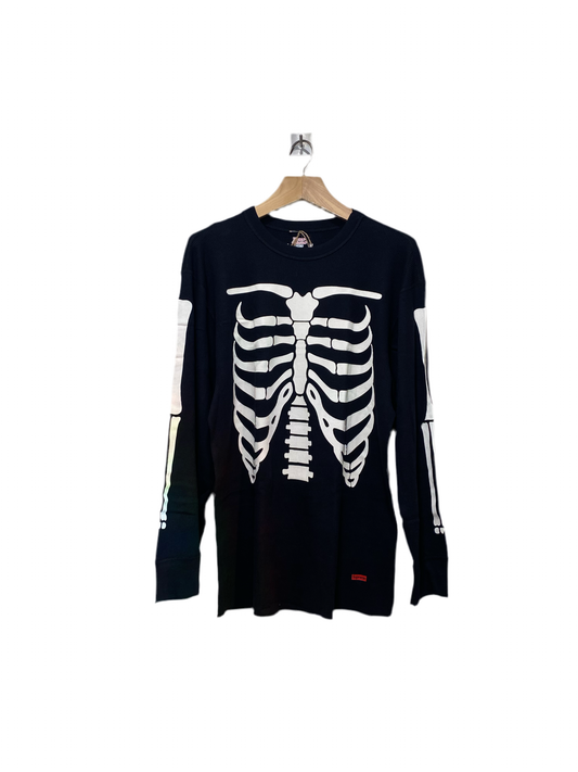Supreme x Hanes Bones Thermal Crew Black Size XL