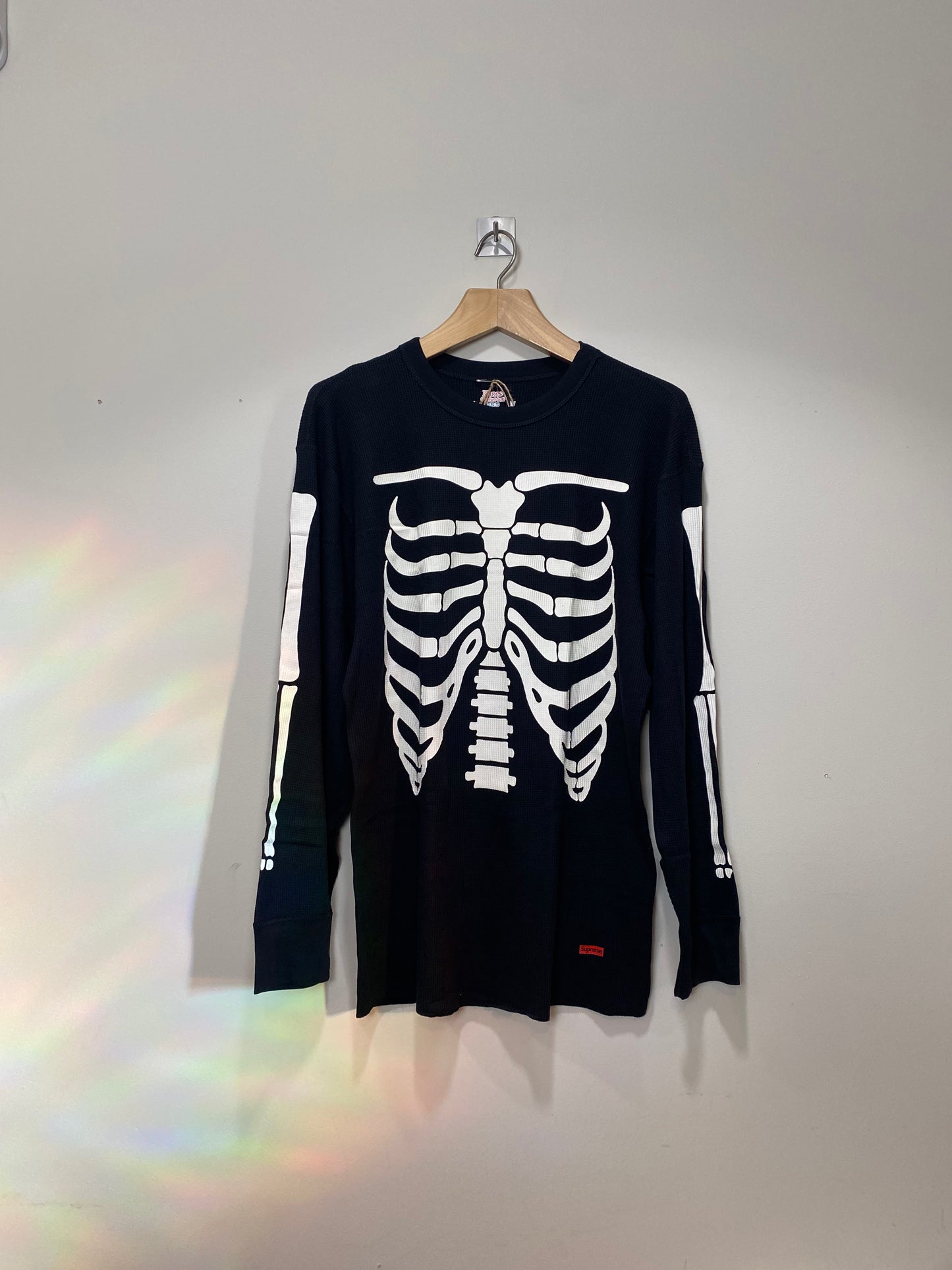 Supreme x Hanes Bones Thermal Crew Black Size XL