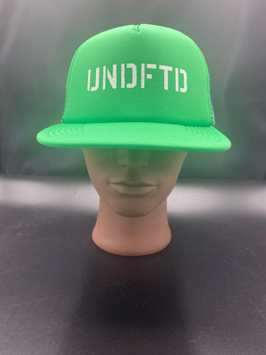 UNDFTD 6 Panel Trucker Hat Green