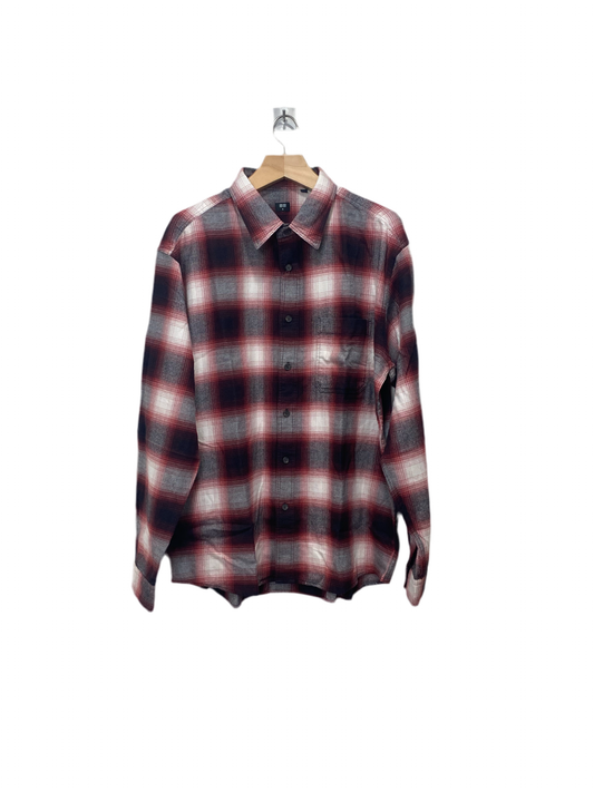 Uniqlo FLANNEL Red SHIRT CHECKED Size XL