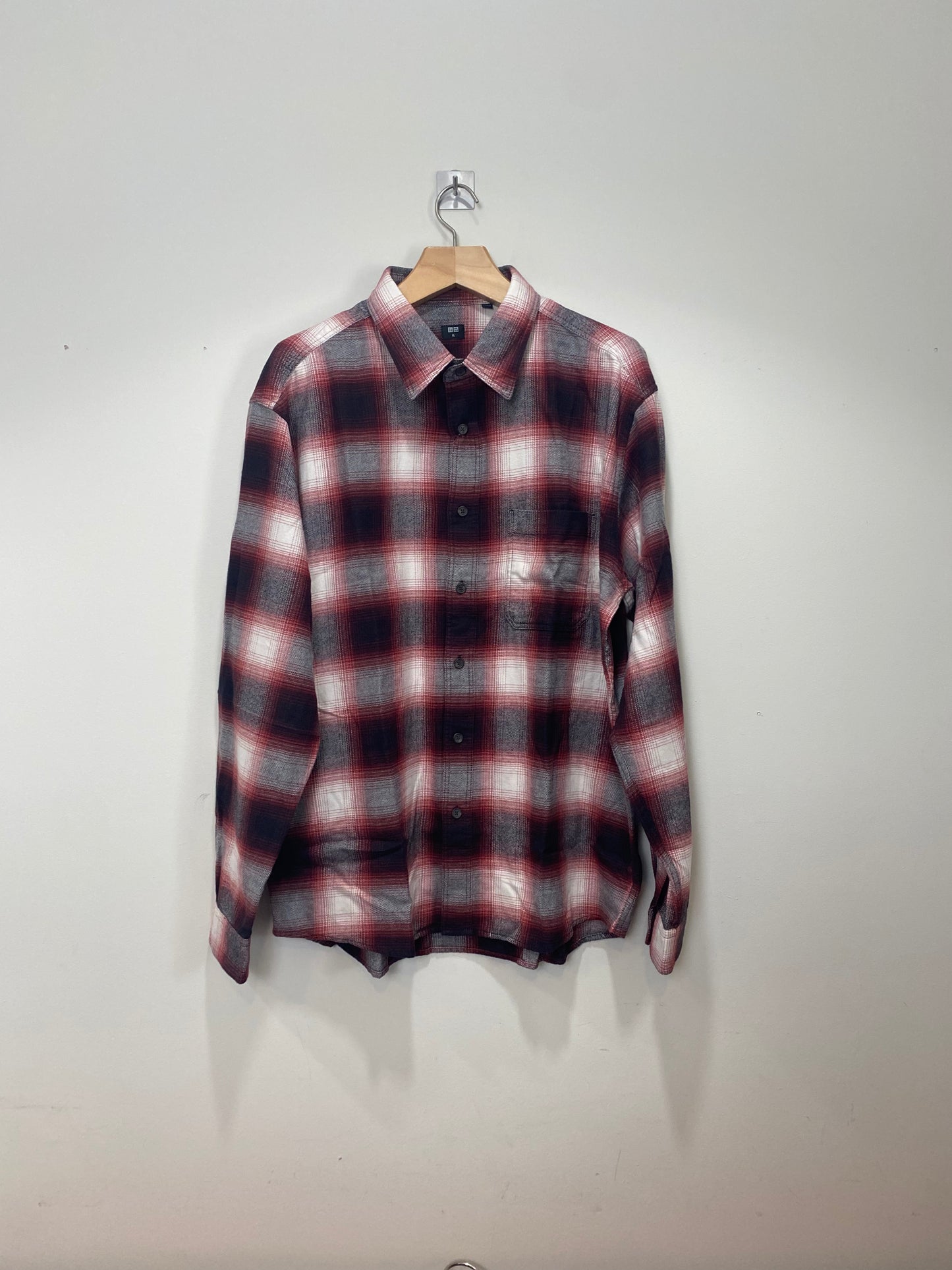 Uniqlo FLANNEL Red SHIRT CHECKED Size XL