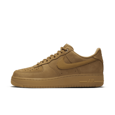 Nike Air Force 1 '07 WB Flax/Gum Light Brown/Black/Wheat Size M 10.5 W 12