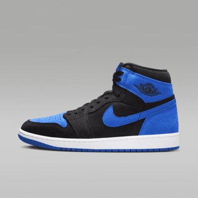 Air Jordan 1 High OG "Royal Reimagined" Black/White/Royal Blue/Royal Blue Size M 10.5 W 12