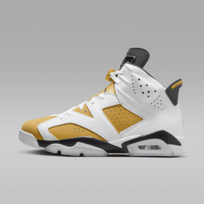 Air Jordan 6 Retro White/Black/Yellow Ochre Size M 11 W 12.5